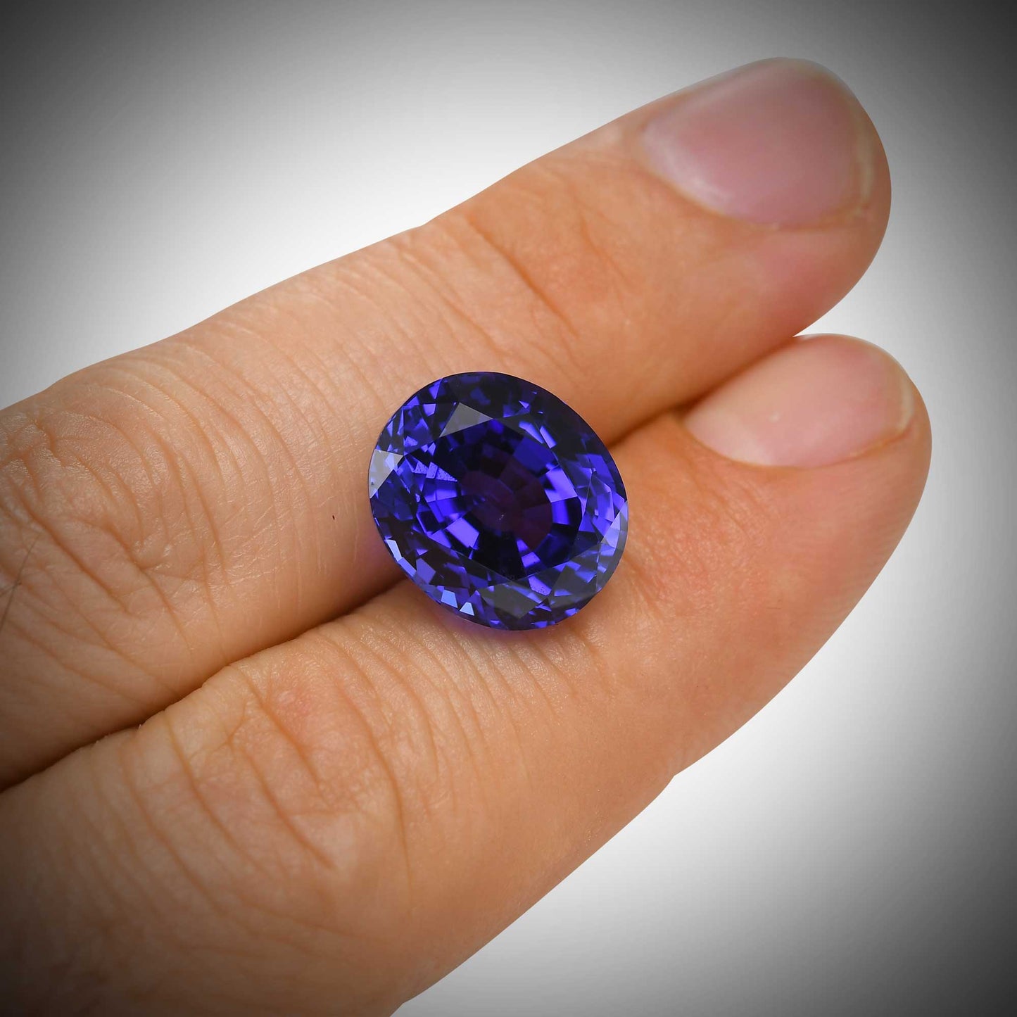 14,13 Karat blauer ovaler Tansanit aus Tansania