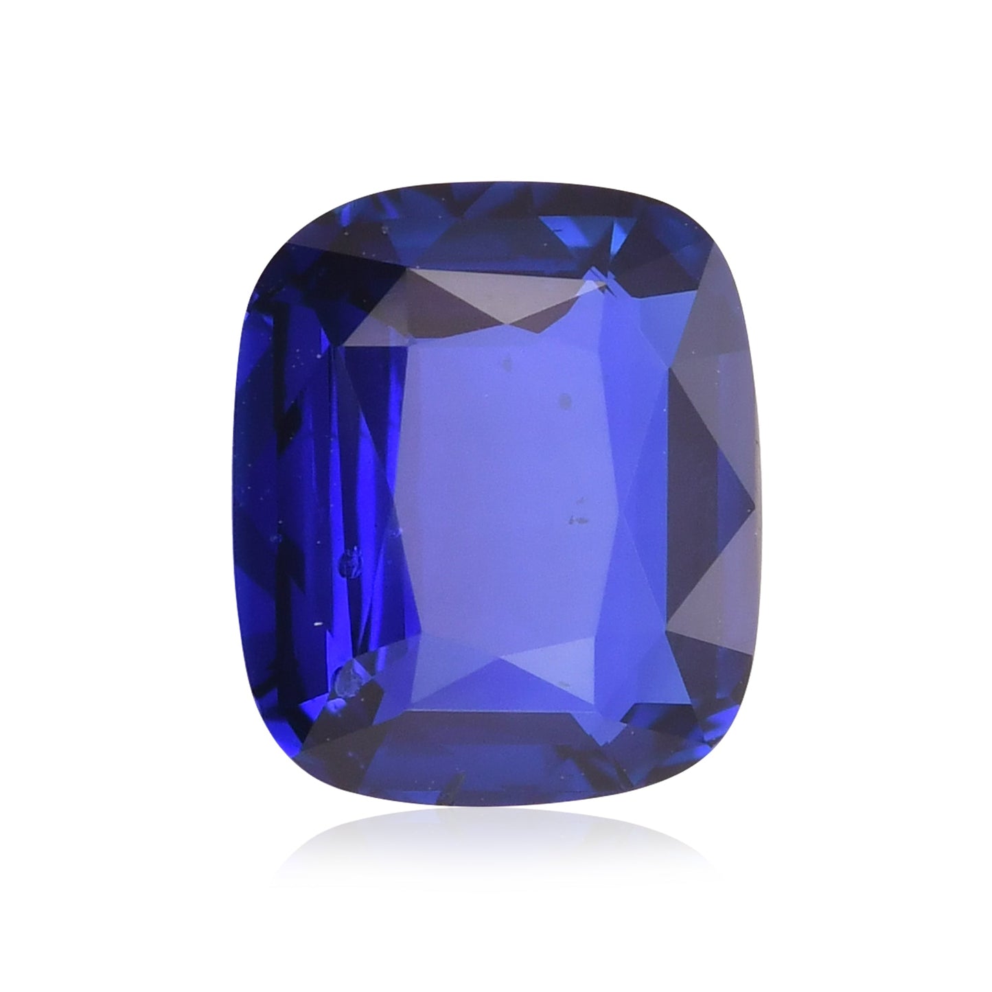 5,05 Karat blauer sri-lankischer Kissen-Saphir CD