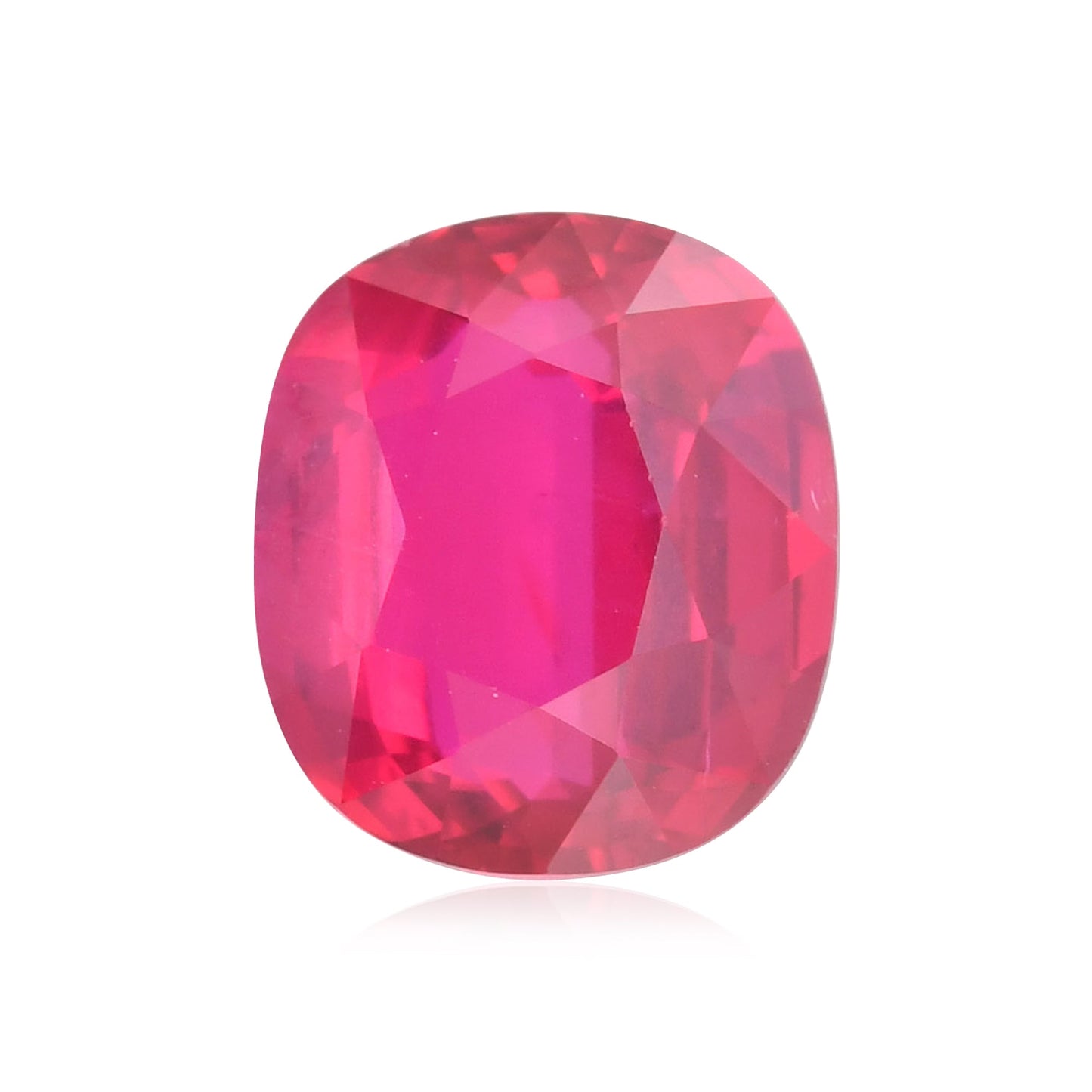 2,98 Karat roter MOSAMBIK-Kissenrubin GRS