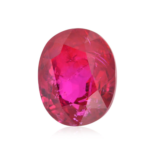 2,35 Karat roter ovaler Rubin aus Mosambik (GRS)