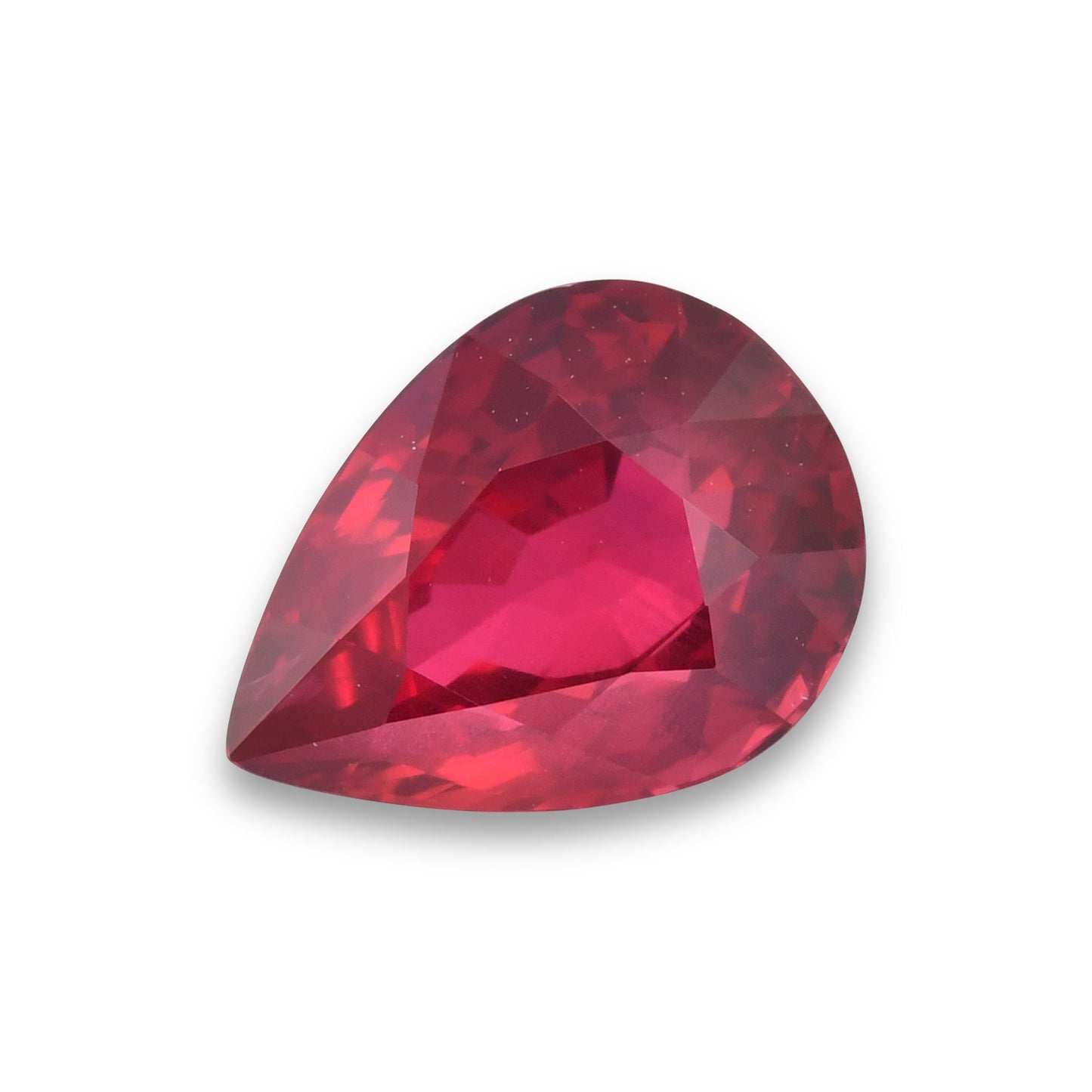 3,01 Karat roter Mosambik-Birnenrubin GRS