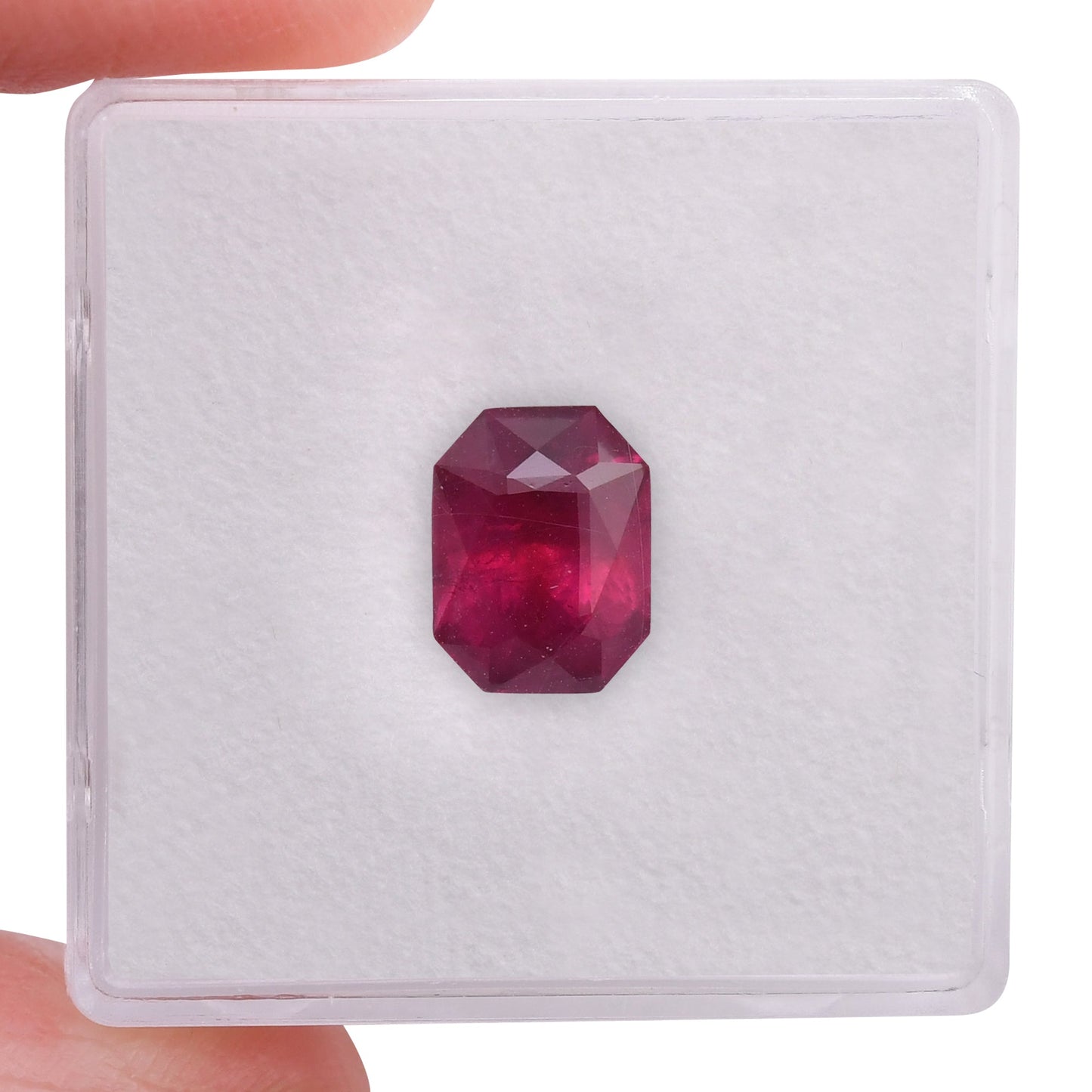 2.31 Carat Red BURMESE Radiant Ruby GRS