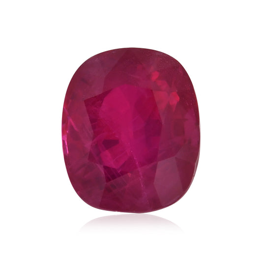 2,52 Karat roter burmesischer Kissenrubin CD