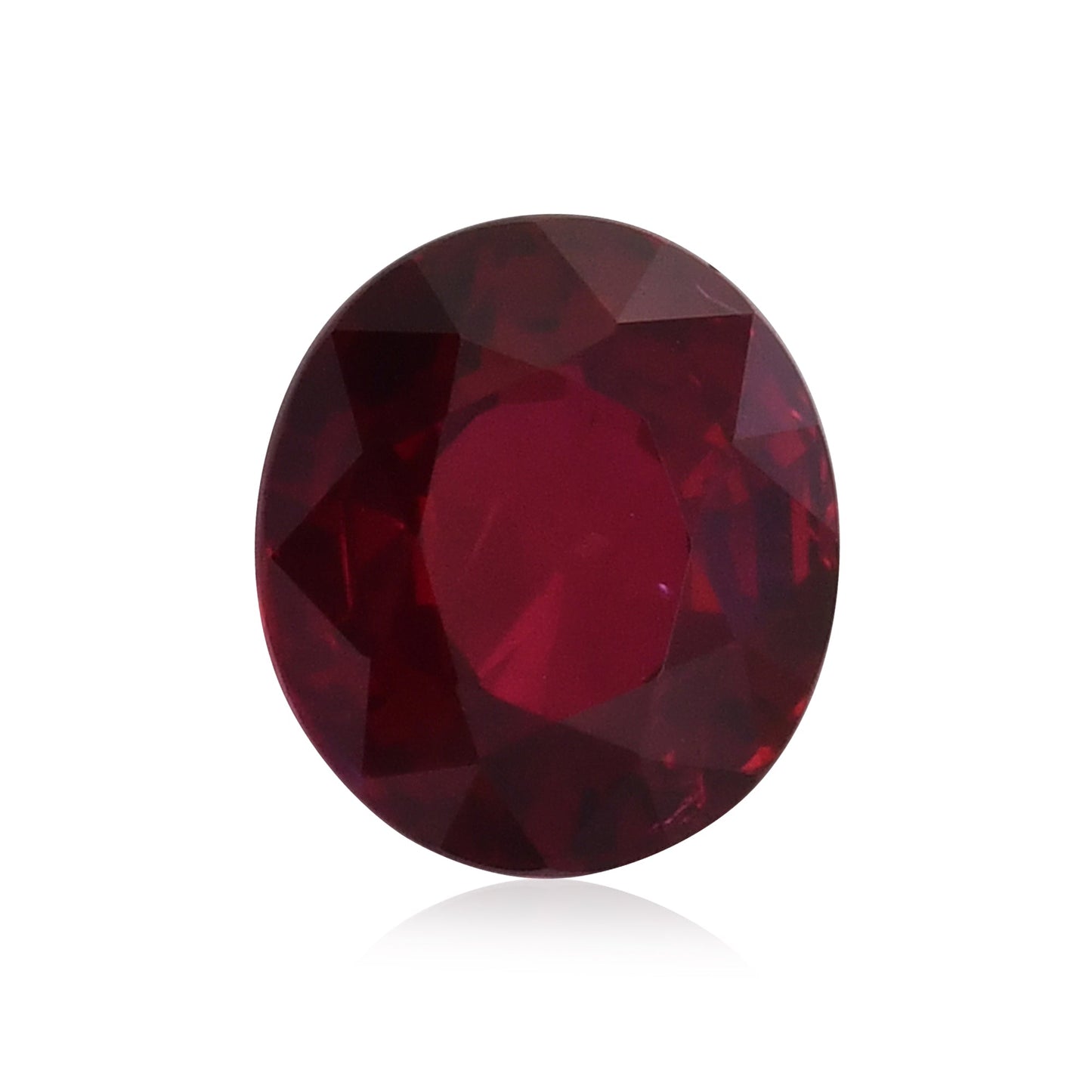 4,04 Karat roter ovaler Rubin aus Mosambik (GRS)