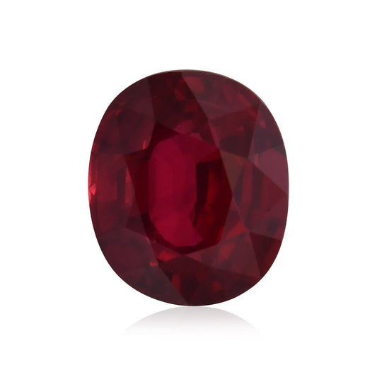 4,52 Karat roter ovaler Rubin aus Mosambik (GRS)