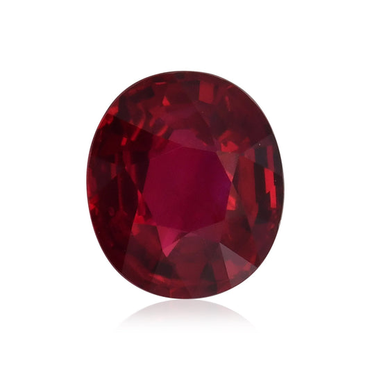 4,04 Karat roter ovaler Rubin aus Mosambik (GRS)