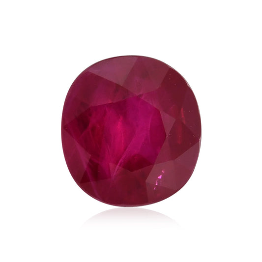 3,00 Karat roter burmesischer Kissenrubin GRS
