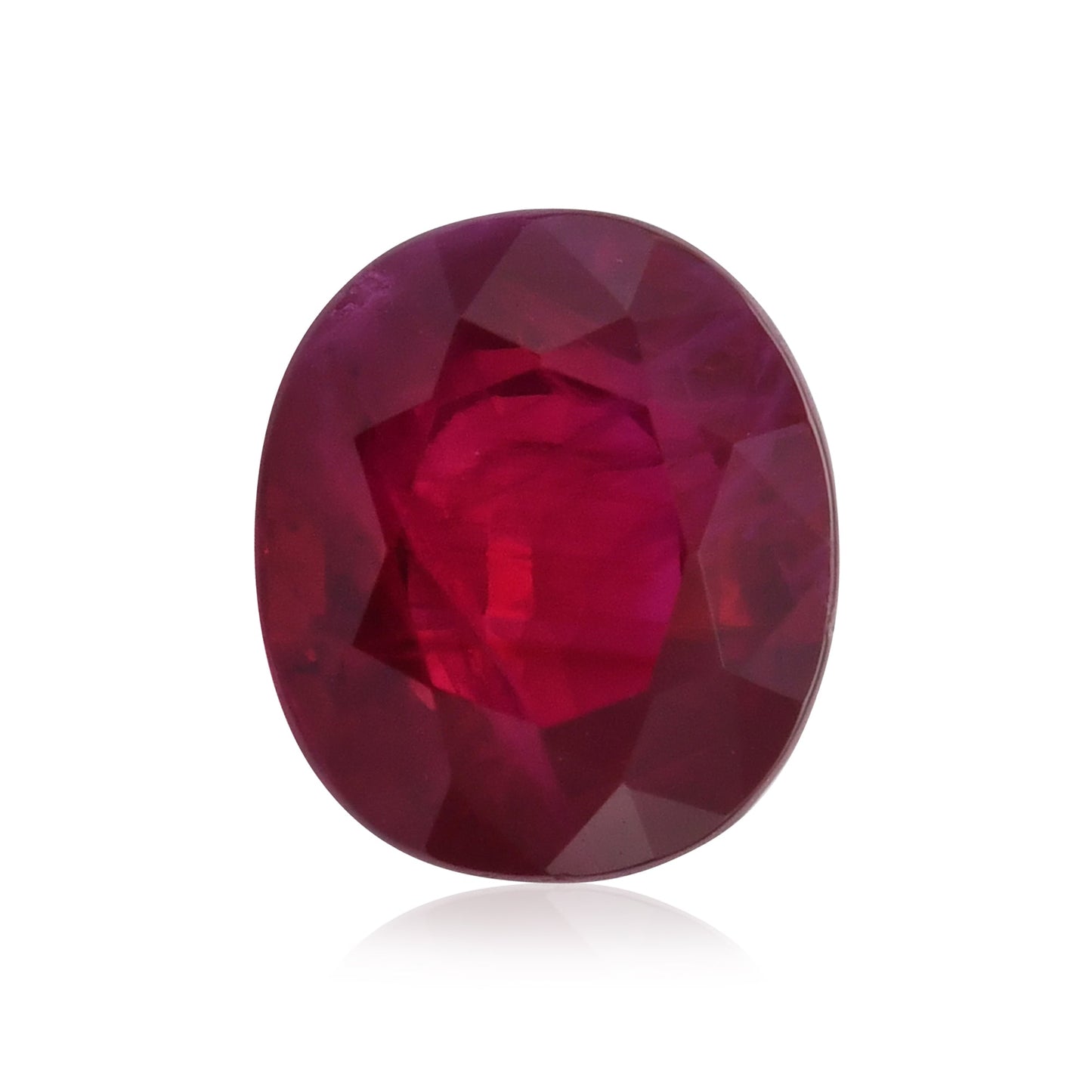3,91 Karat roter burmesischer Kissenrubin CD