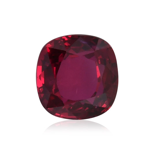 3,36 Karat roter MOSAMBIK-Kissenrubin GRS
