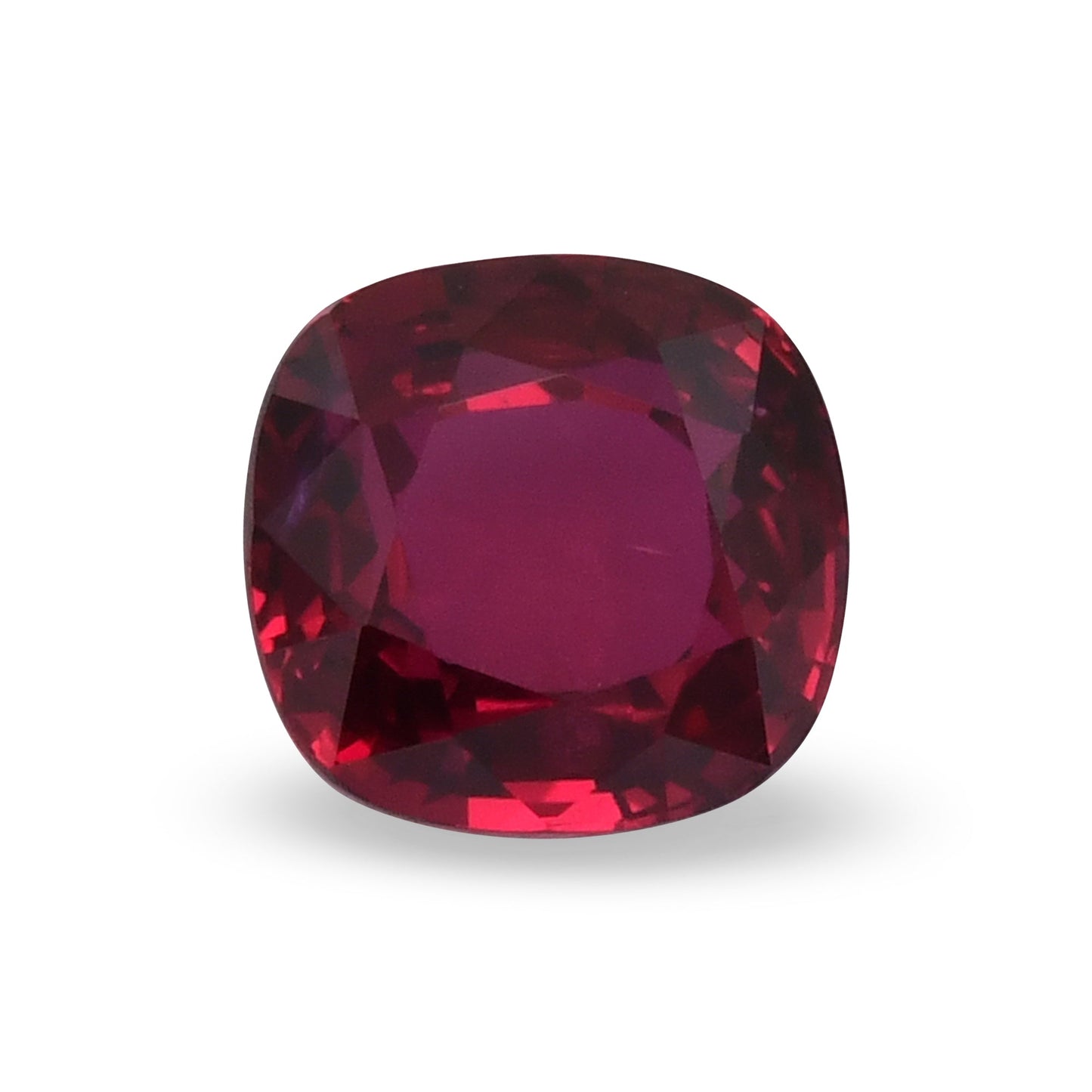 3.36 Carat Red MOZAMBIQUE Cushion Ruby GRS