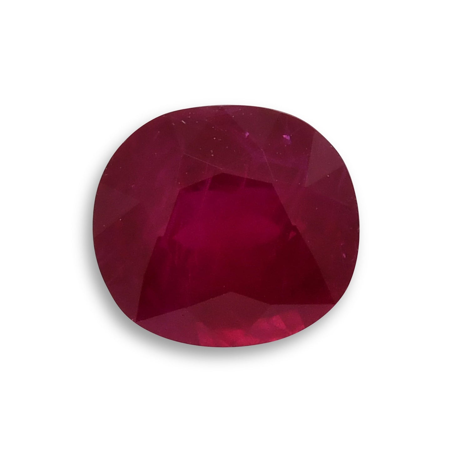 3,39 Karat roter burmesischer Kissen-Rubin GRS