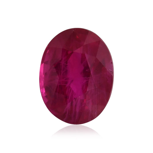 3,01 Karat roter burmesischer ovaler Rubin GRS