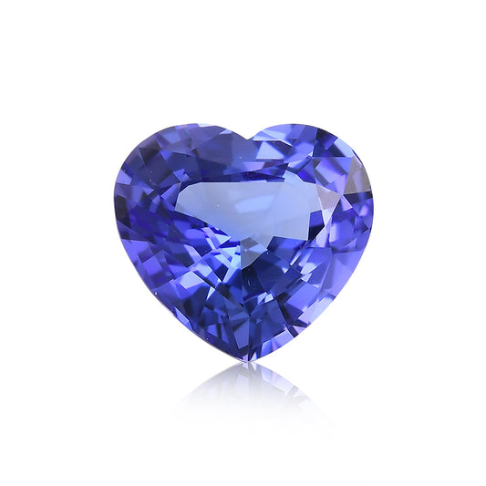5,10 Karat blauer tansanischer Herz-Tansanit