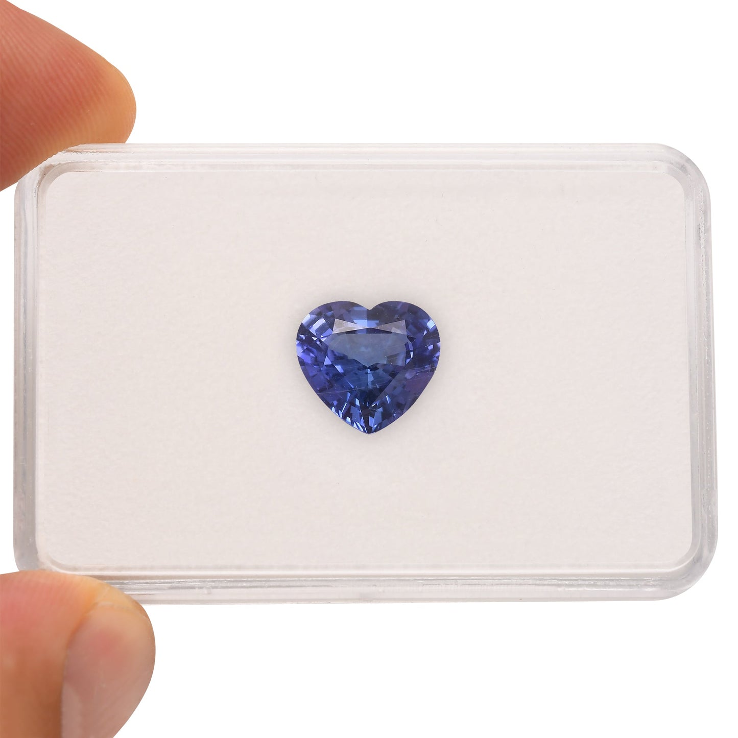 5,10 Karat blauer tansanischer Herz-Tansanit