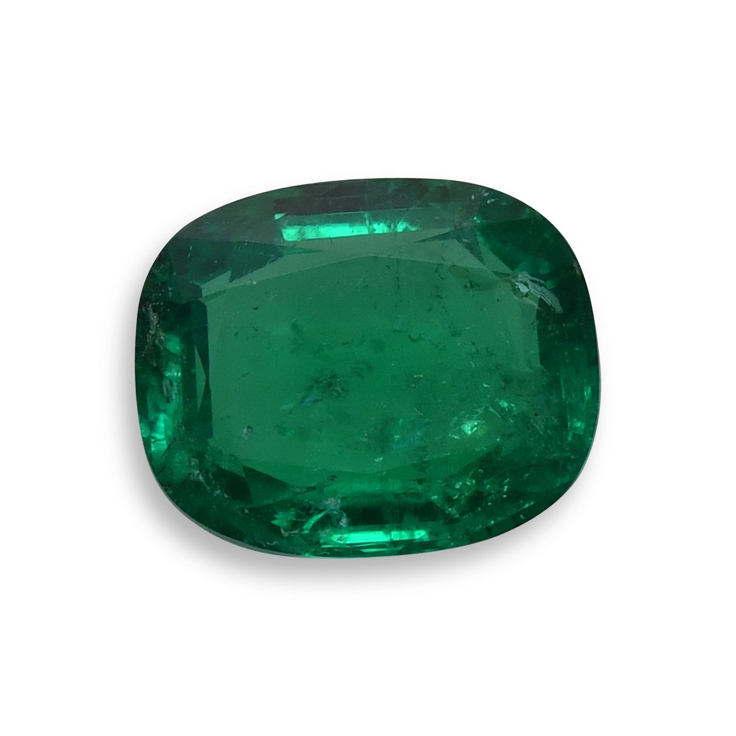 5.05 Carat Green COLOMBIA Cushion Emerald CD