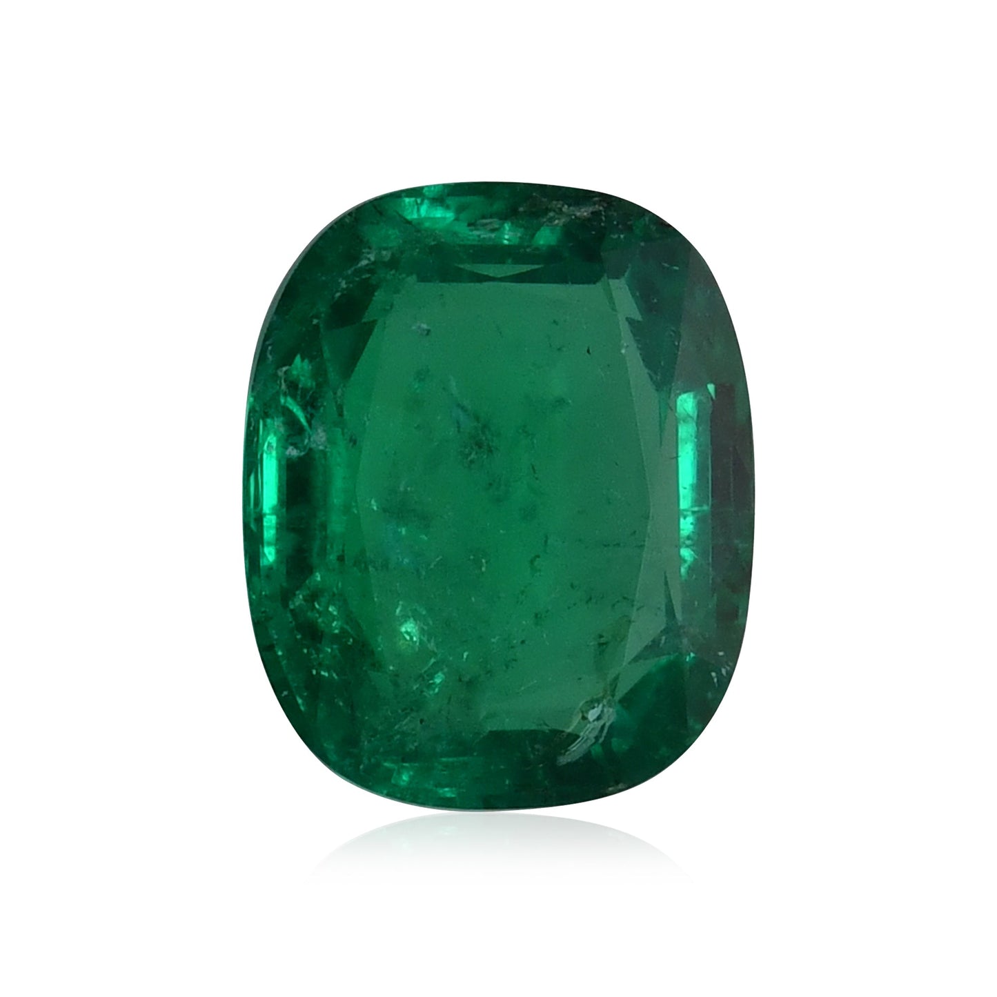5.05 Carat Green COLOMBIA Cushion Emerald CD