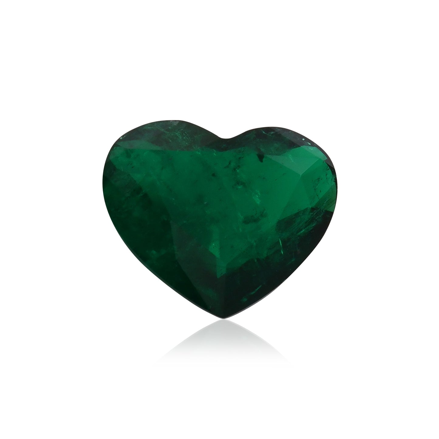 13.44 Carat Green COLOMBIAN Heart Emerald GUBELIN