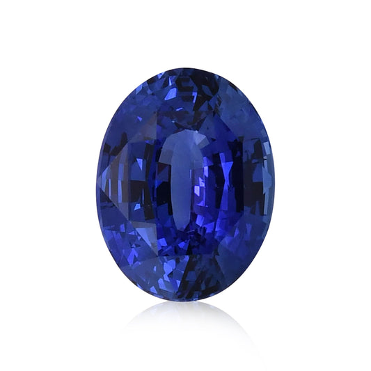 10,46 Karat blauer ovaler Saphir aus Sri Lanka (CD)