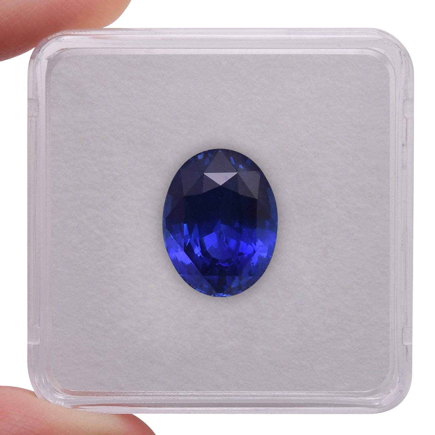 10,49 Karat blauer ovaler Saphir aus Sri Lanka (CD)