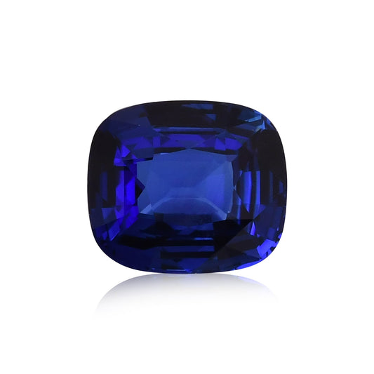 8,02 Karat blauer MADAGASCAR Kissen-Saphir CD