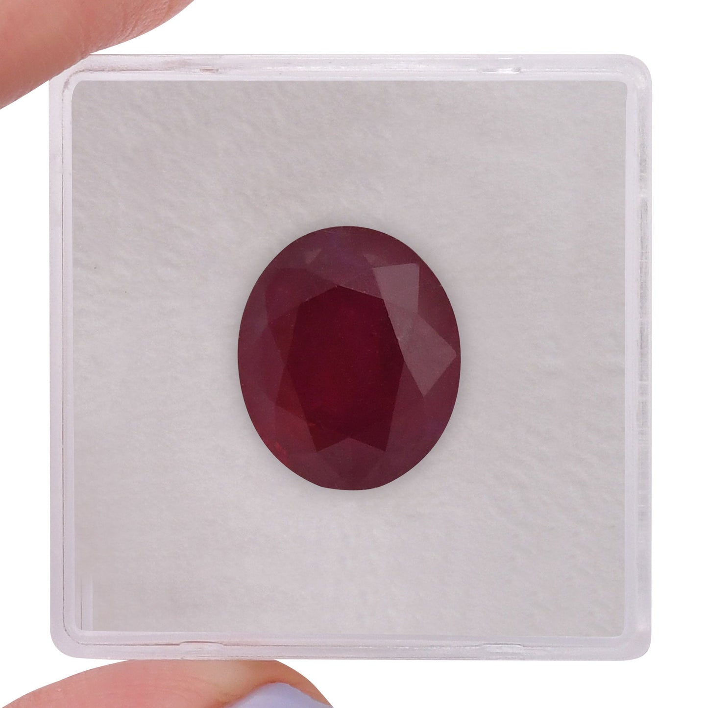 7,99 Karat roter burmesischer ovaler Rubin GRS