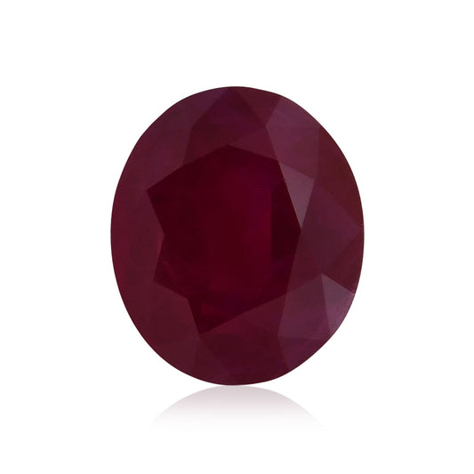 7,99 Karat roter burmesischer ovaler Rubin GRS