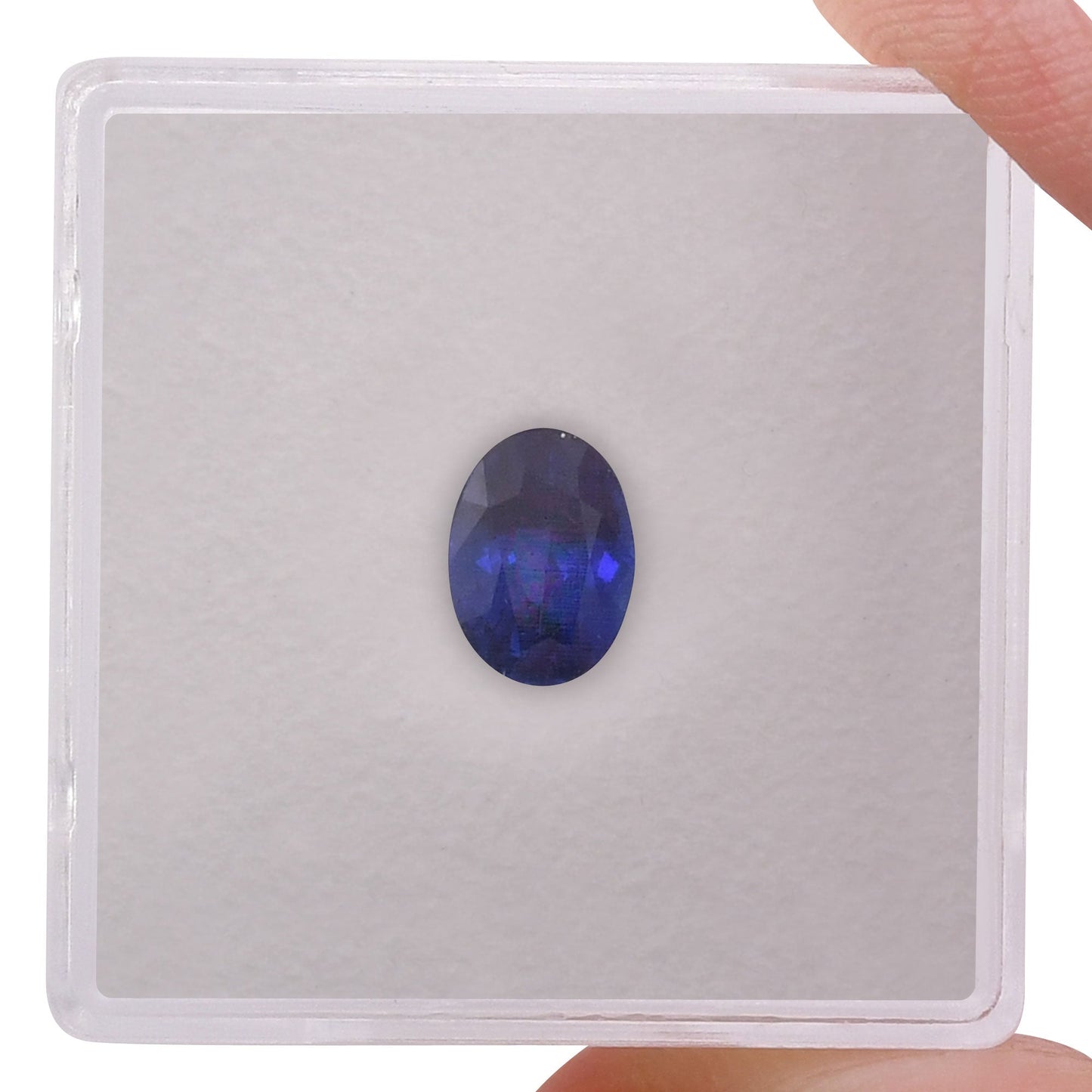 1,34 Karat blauer ovaler Saphir aus Sri Lanka