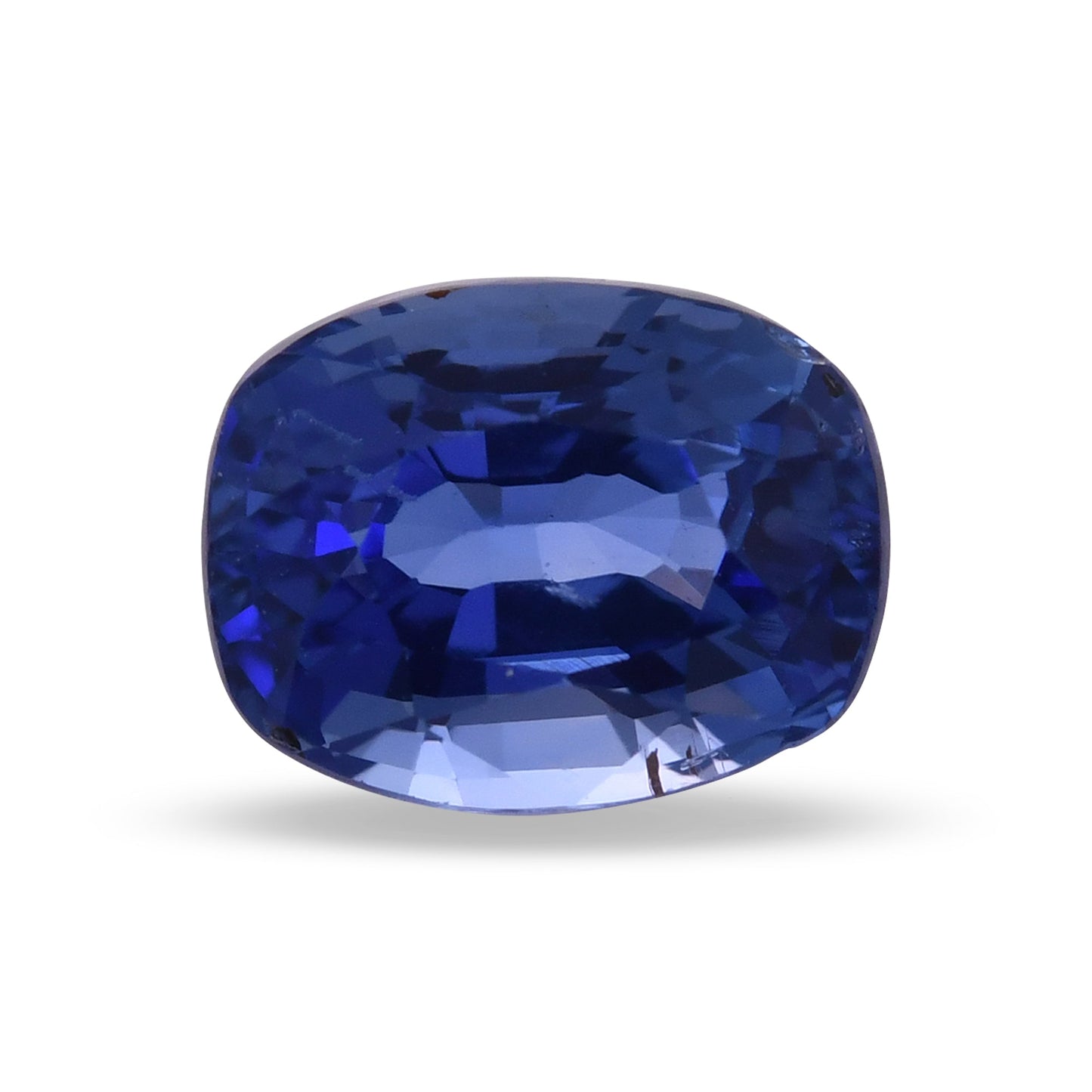 2,04 Karat blauer Kissen-Saphir