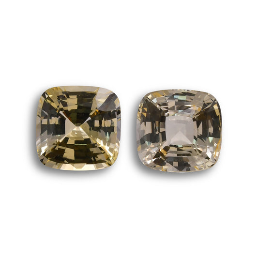 22,16 Karat gelber Kissen-Saphir (GIA)