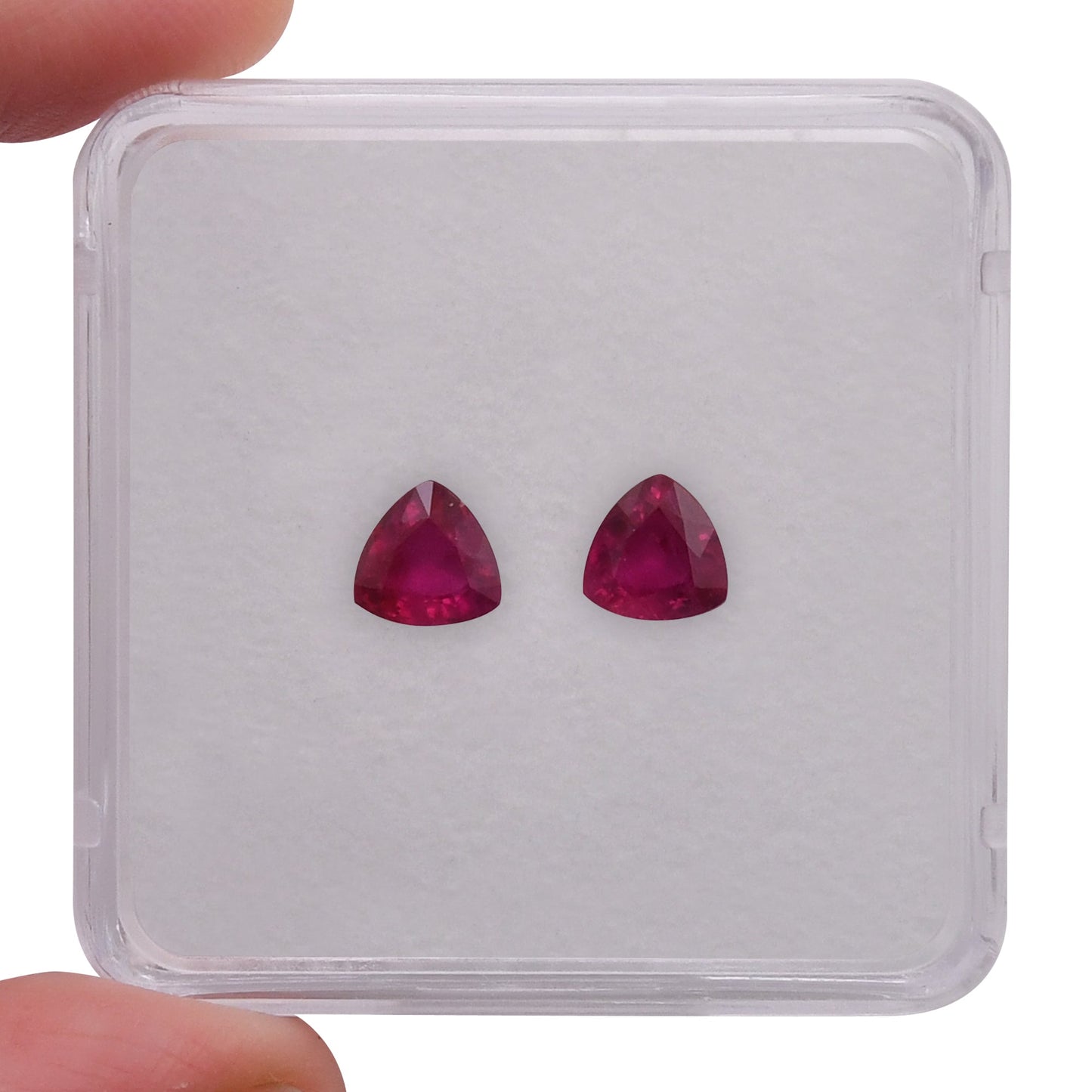 1.61 Carat Red  Trilliant Ruby