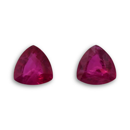 1,61 Karat roter Trilliant-Rubin