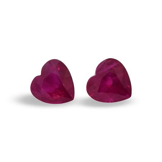 3,10 Karat roter Herzrubin