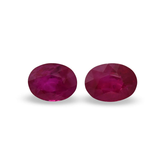 3,23 Karat roter ovaler Rubin