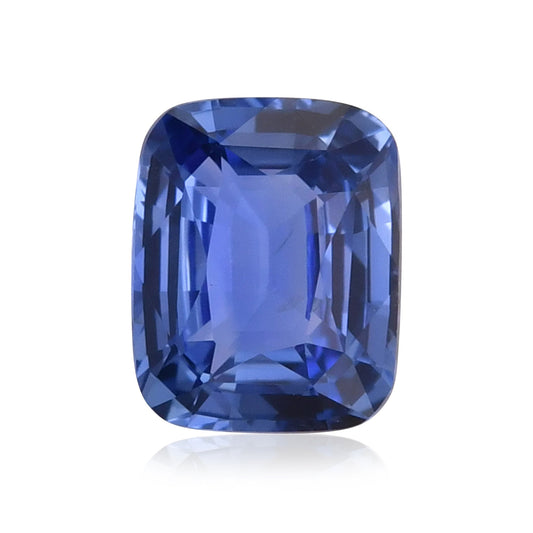 2,08 Karat blauer Kissen-Saphir
