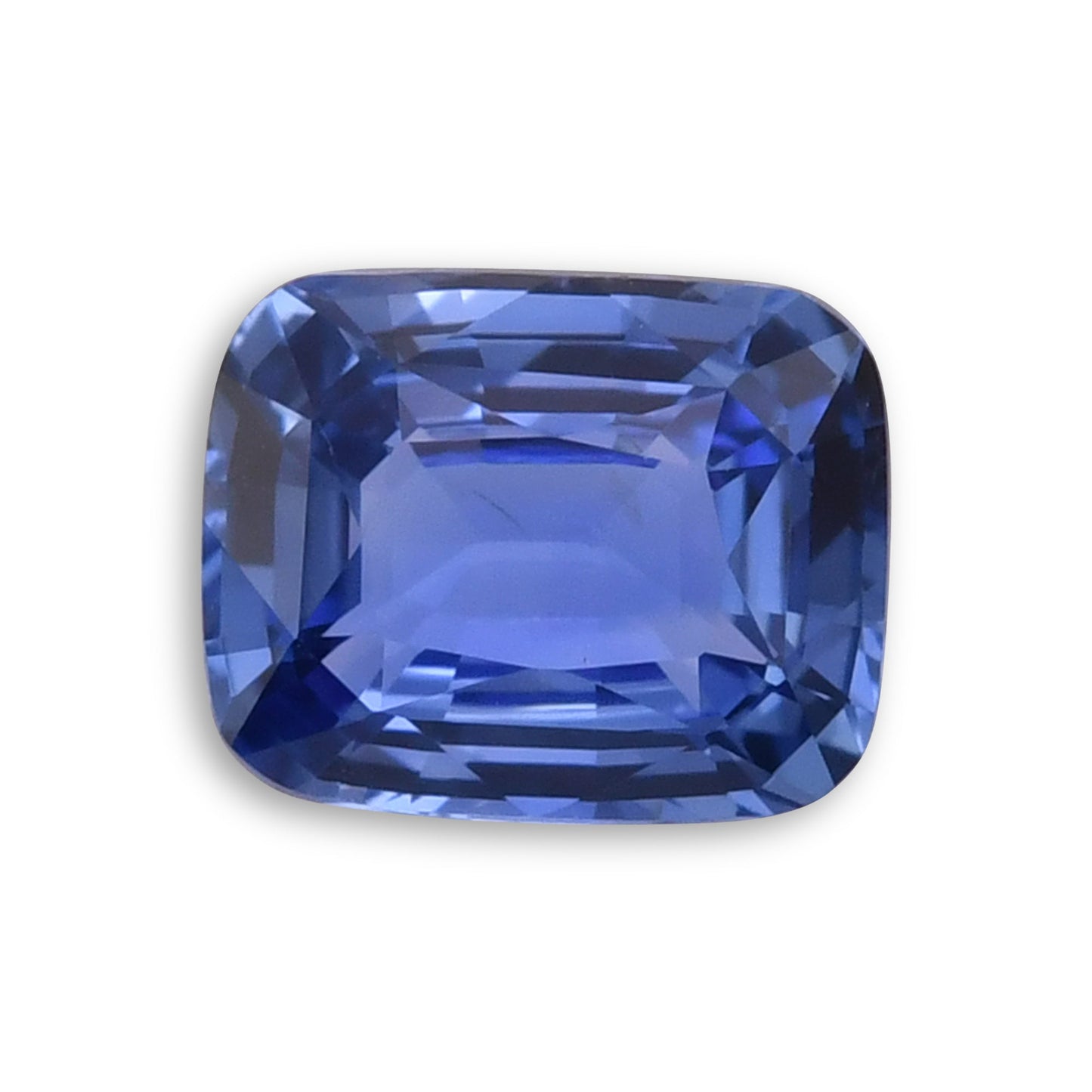 2,08 Karat blauer Kissen-Saphir