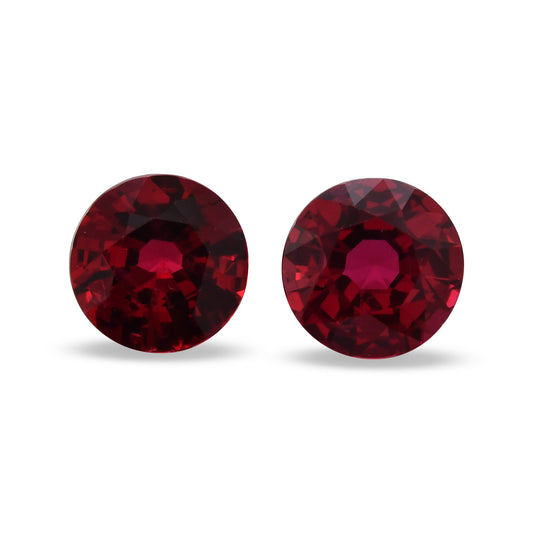 2,27 Karat roter runder Rubin