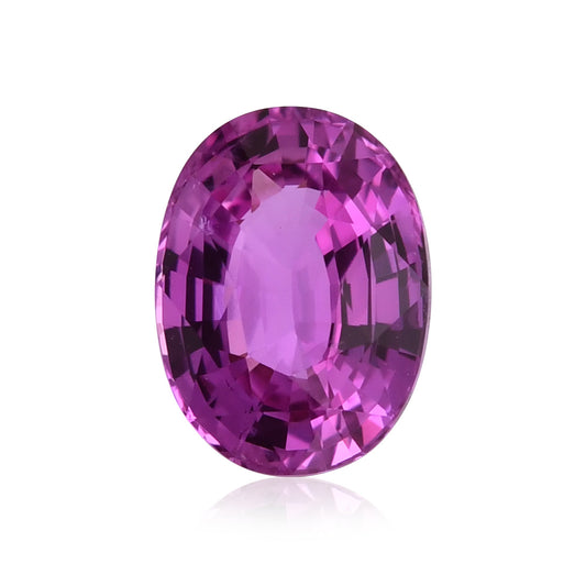 2,08 Karat rosa ovaler Saphir