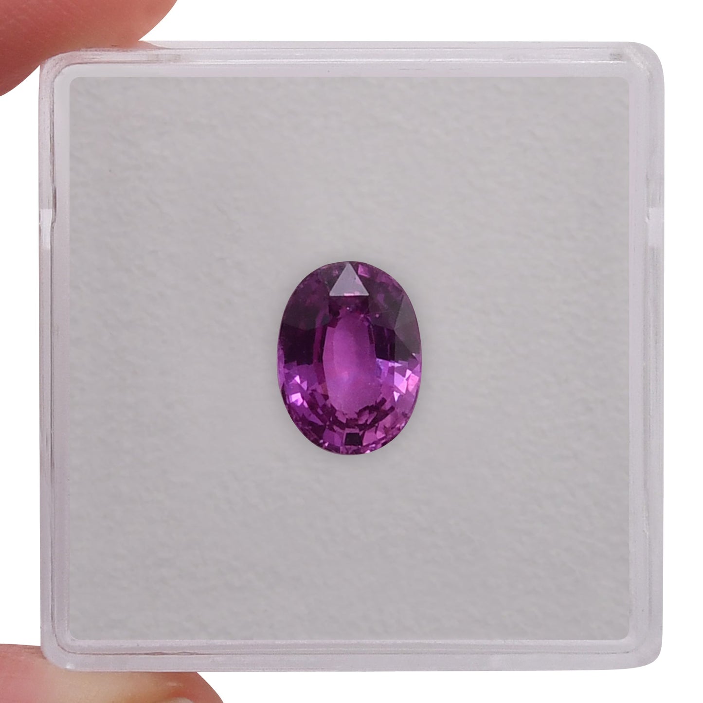 2,08 Karat rosa ovaler Saphir