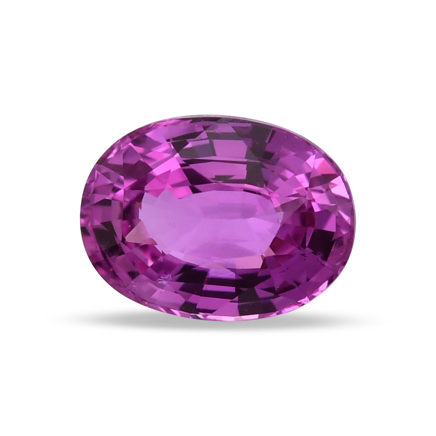 2,08 Karat rosa ovaler Saphir