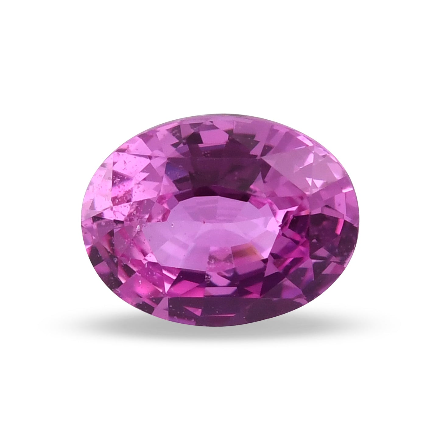 2,14 Karat rosa ovaler Saphir
