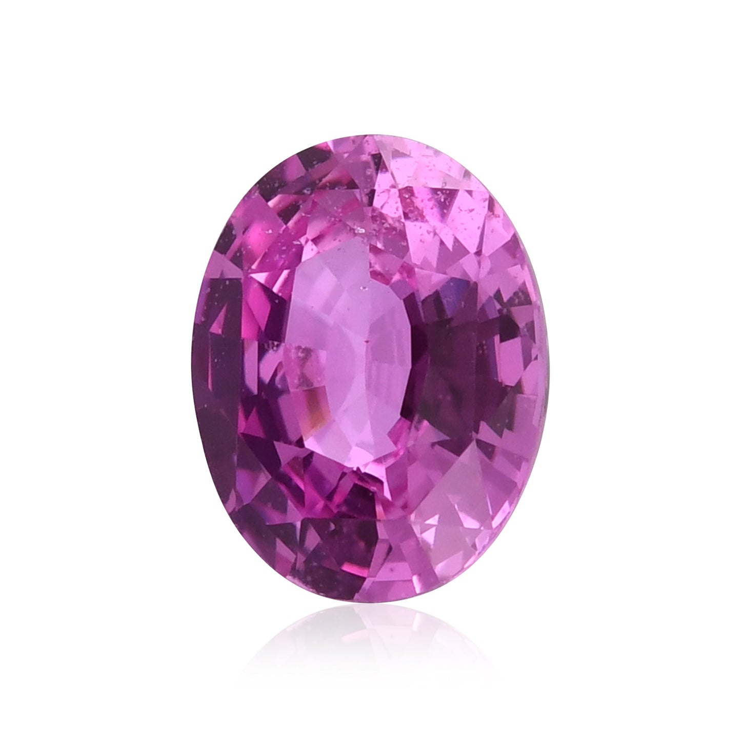 2,14 Karat rosa ovaler Saphir