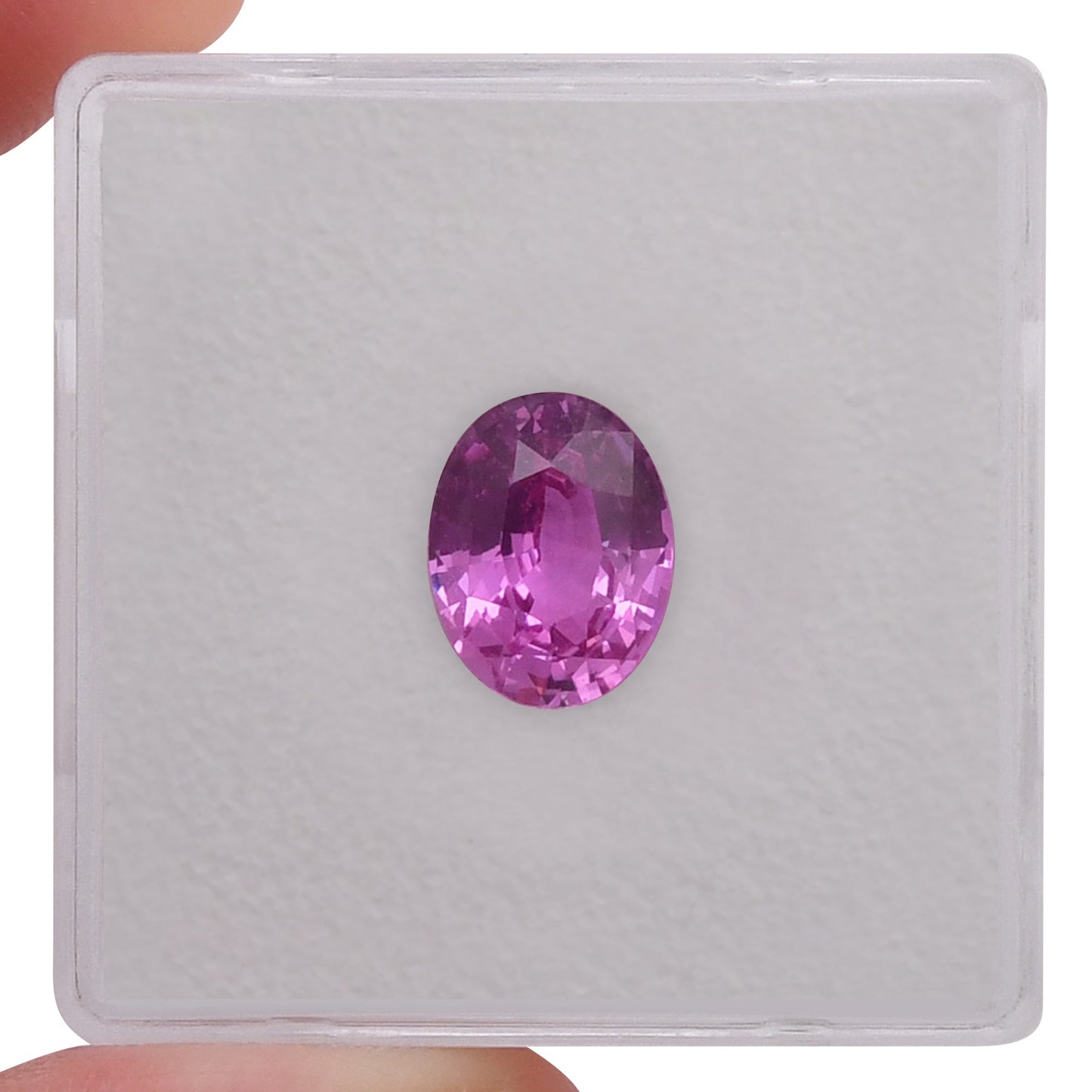 2,14 Karat rosa ovaler Saphir
