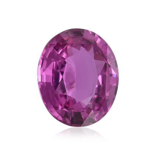 1,97 Karat rosa ovaler Saphir