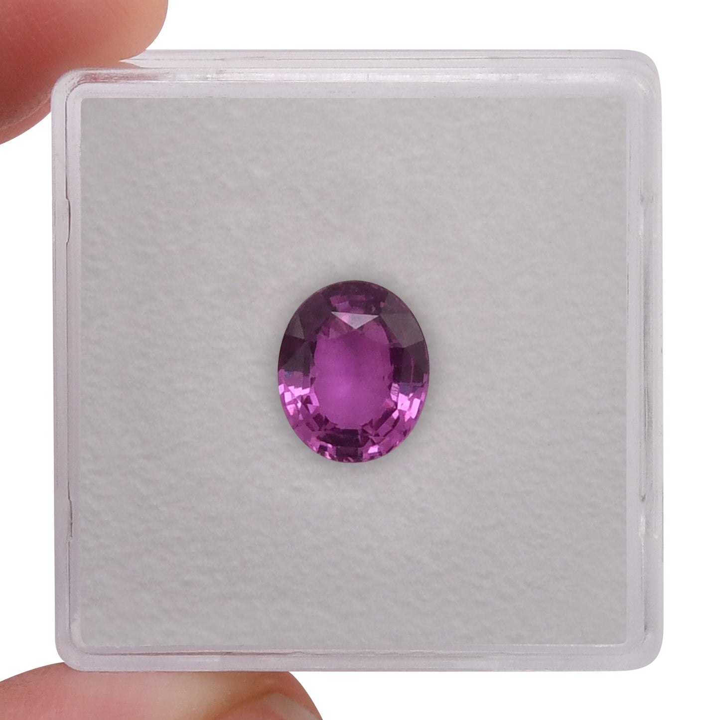 1,97 Karat rosa ovaler Saphir