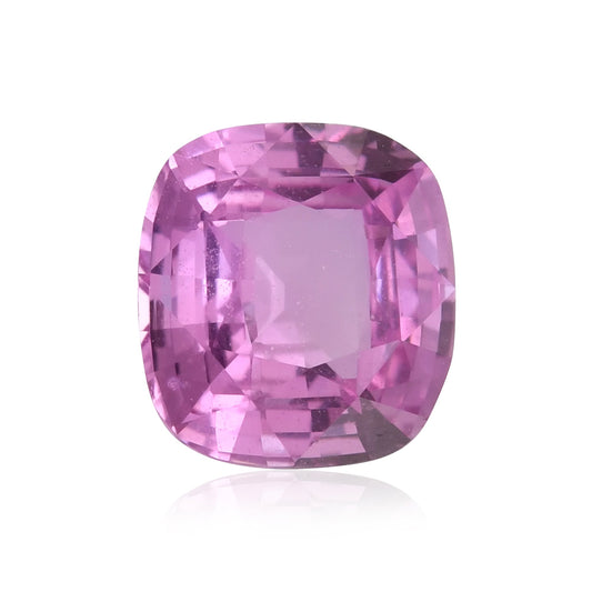 2,08 Karat rosa Kissen-Saphir