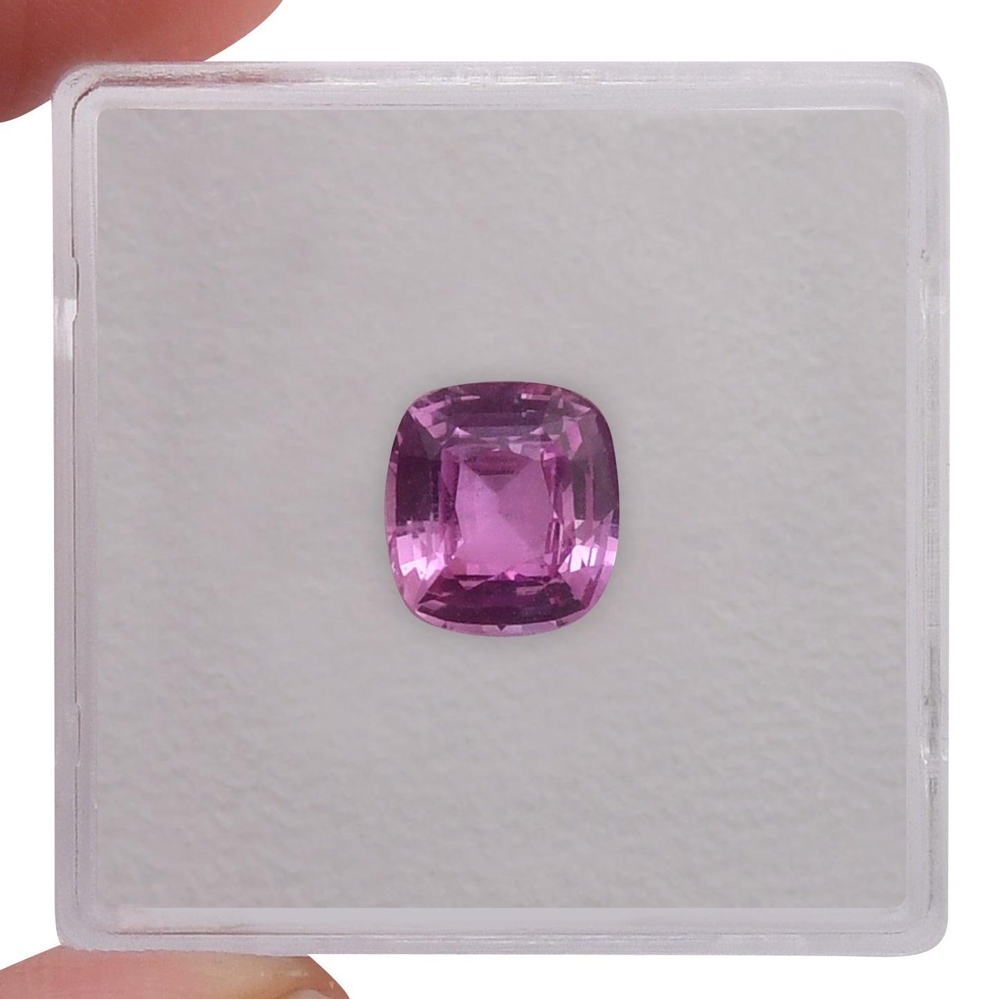 2.08 Carat Pink  Cushion Sapphire