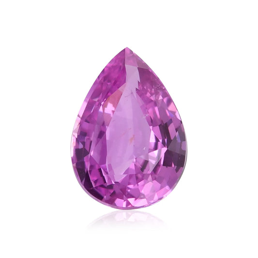 2,04 Karat rosa Birnenförmiger Saphir