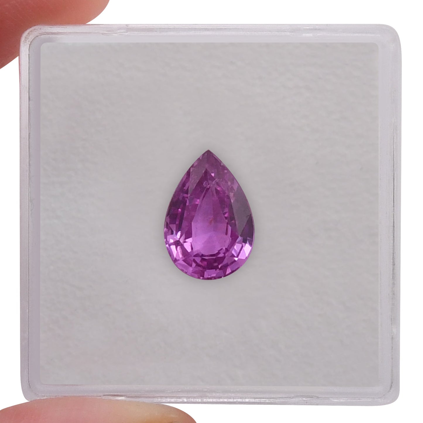 2,04 Karat rosa Birnenförmiger Saphir