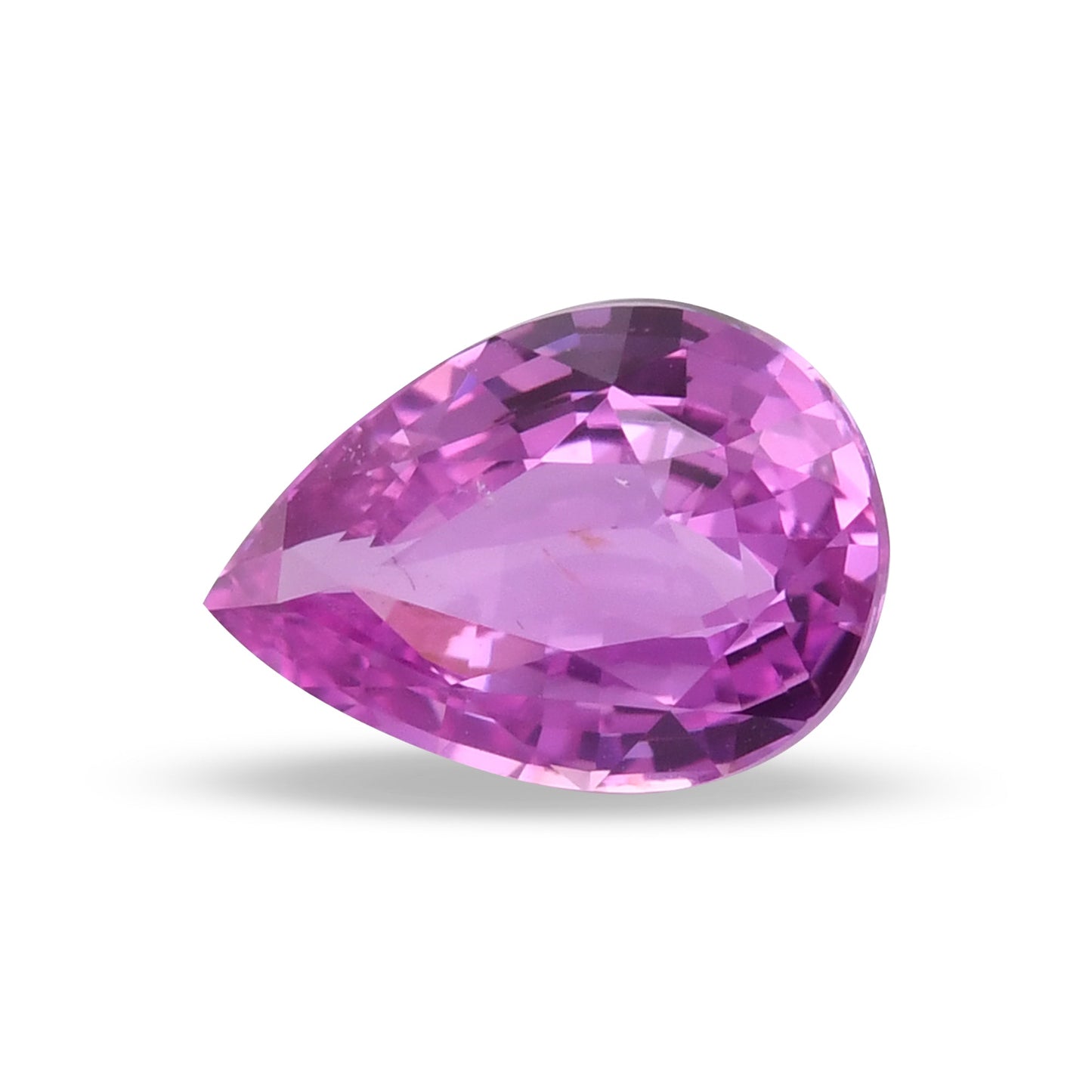 2,04 Karat rosa Birnenförmiger Saphir