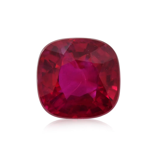 1,07 Karat roter burmesischer Kissenrubin GRS